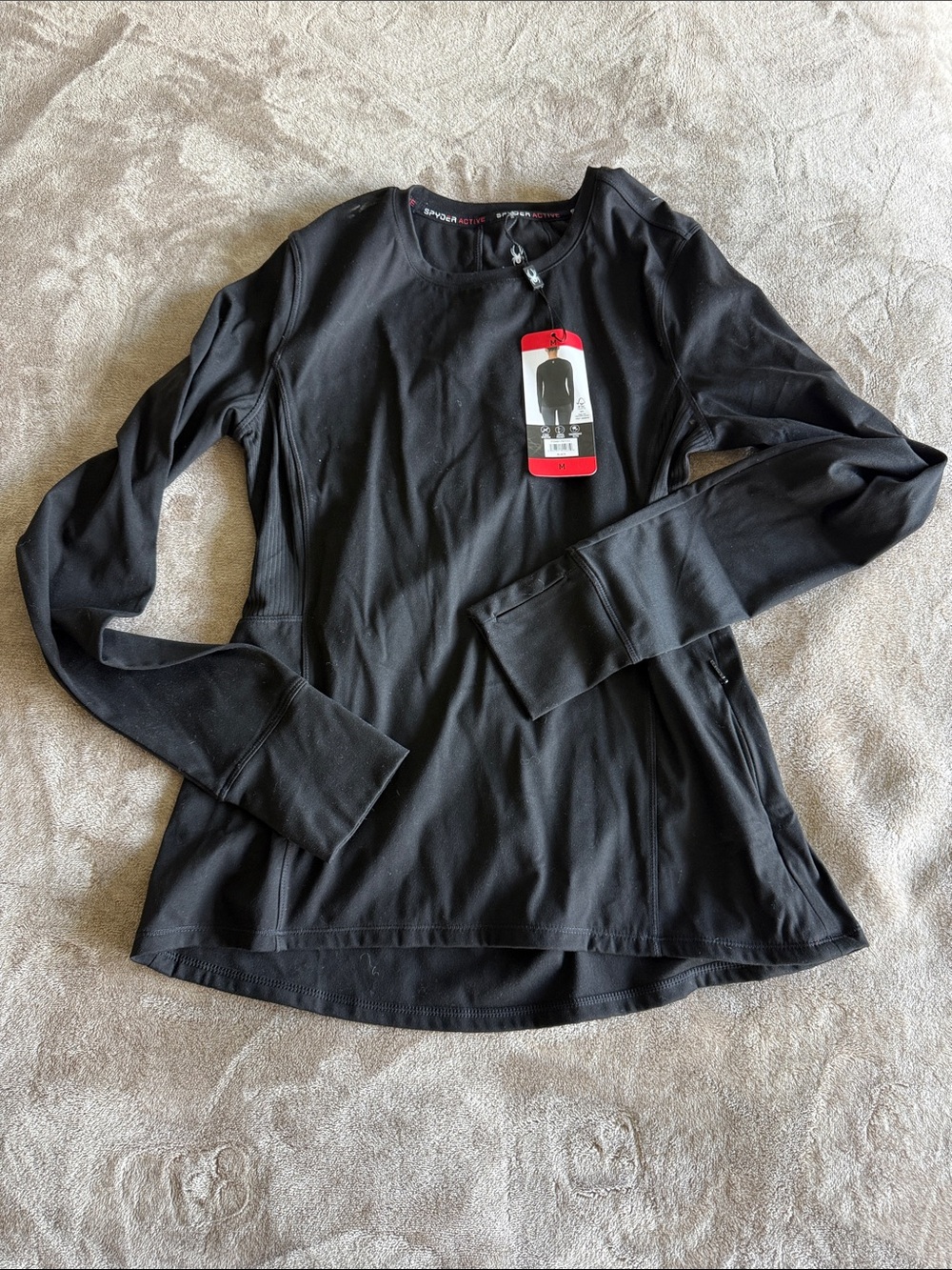 Spyder Women’s Black Long-Sleeve Performance Top M